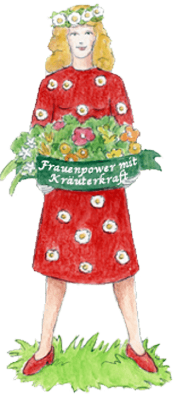 Illustration „Luise“, Frauenpower mit Kräuterkraft