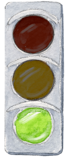 Illustration Ampel „Grün“